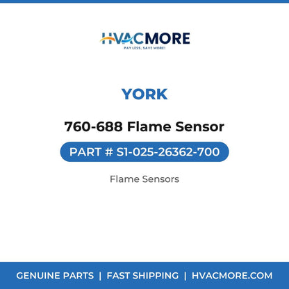 York 760-688 Flame Sensor S1-025-26362-700