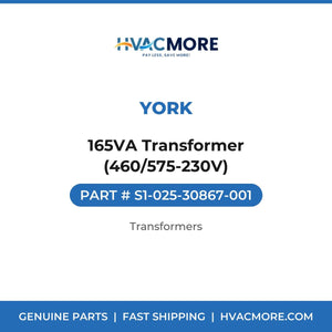 York 165VA Transformer (460/575-230V) S1-025-30867-001