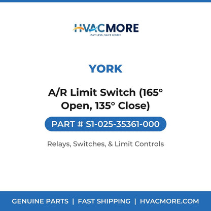 York A/R Limit Switch (165° Open, 135° Close) S1-025-35361-000