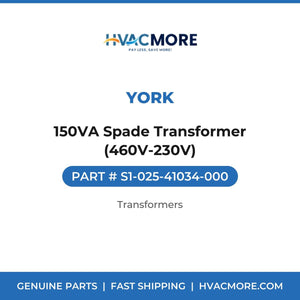 York 150VA Spade Transformer (460V-230V) S1-025-41034-000
