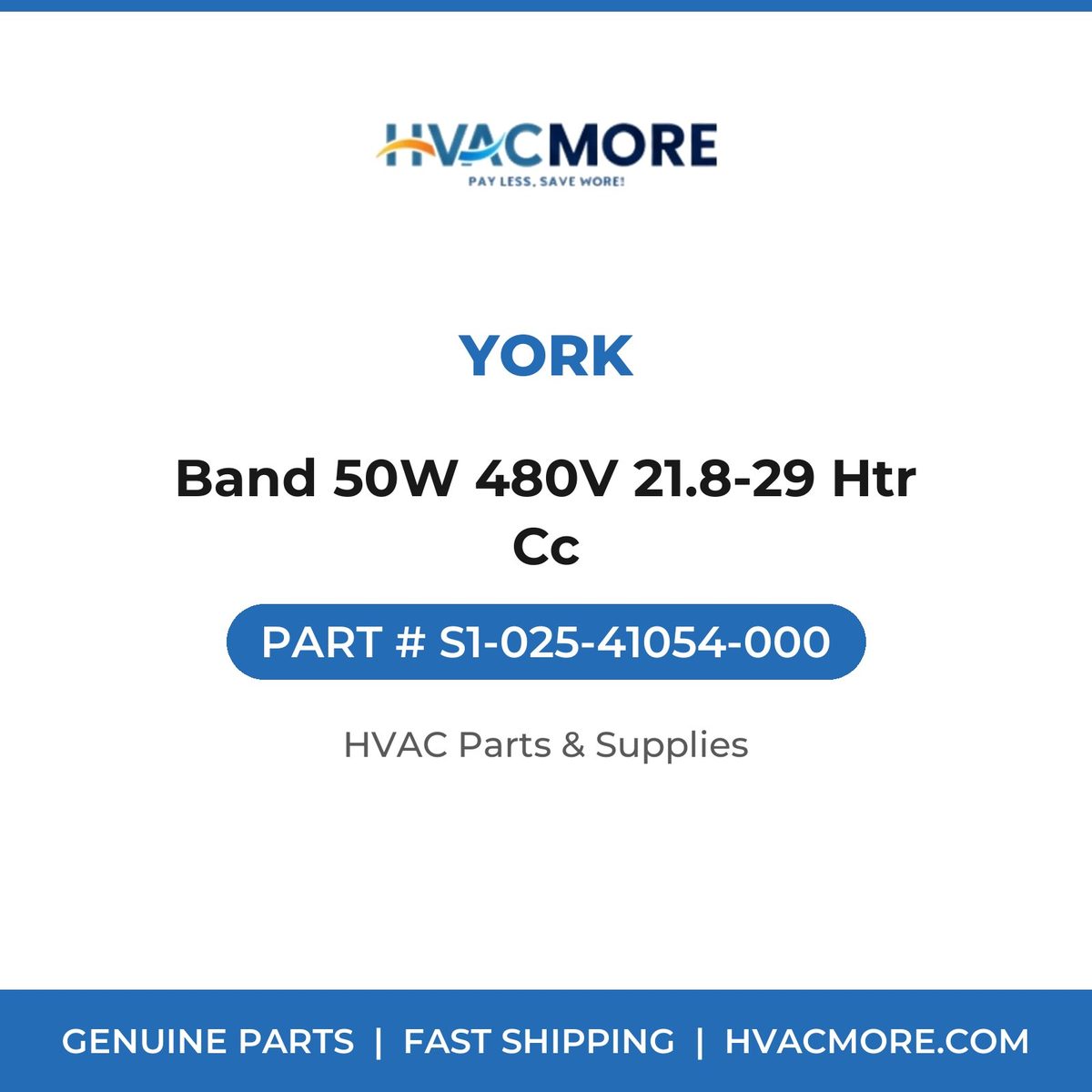 York Band 50W 480V 21.8-29 Htr Cc S1-025-41054-000