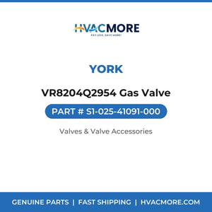 York VR8204Q2954 Gas Valve S1-025-41091-000