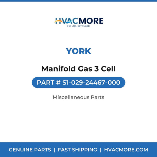 York Manifold Gas 3 Cell S1-029-24467-000