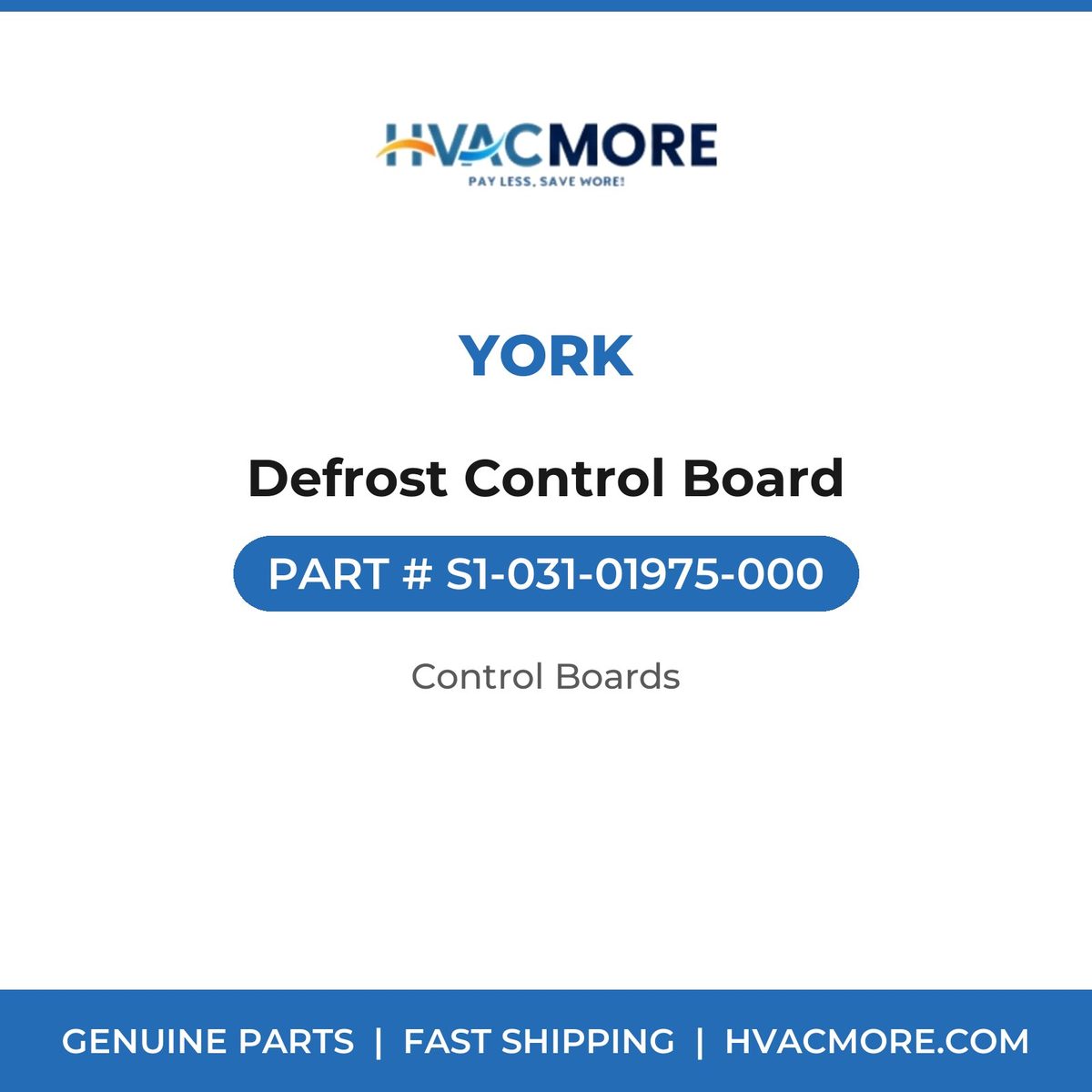 York Defrost Control Board S1-031-01975-000
