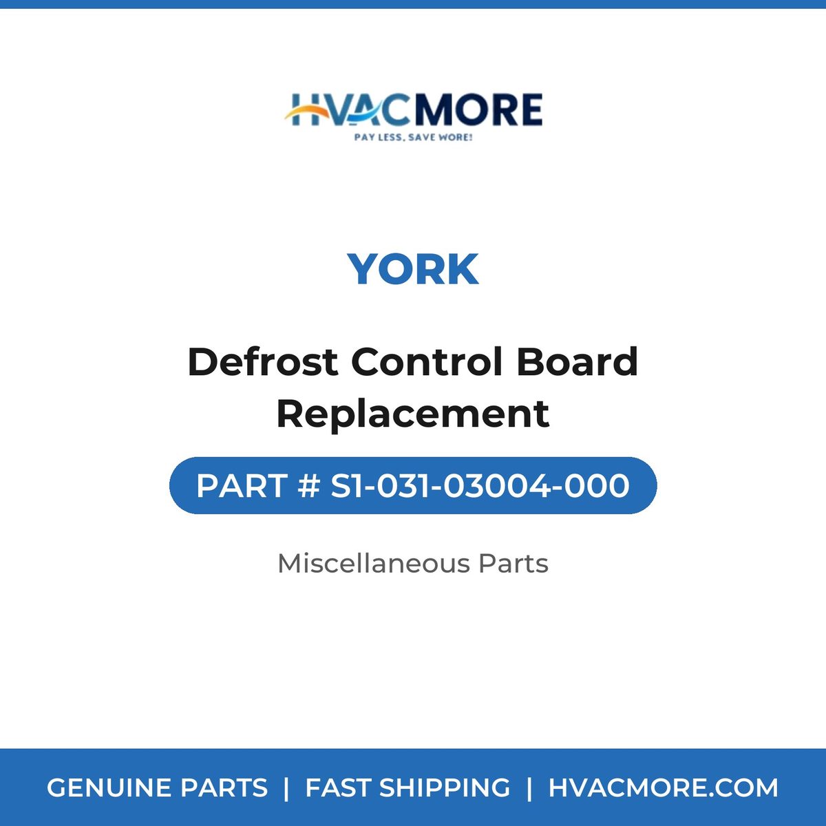 York Defrost Control Board Replacement S1-031-03004-000