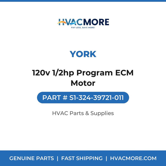 York 120v 1/2hp Program ECM Motor S1-324-39721-011