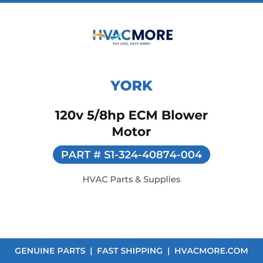 York 120v 5/8hp ECM Blower Motor S1-324-40874-004