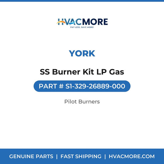 York SS Burner Kit LP Gas S1-329-26889-000