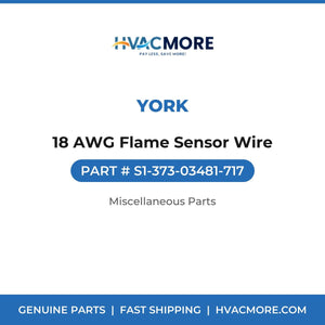 York 18 AWG Flame Sensor Wire S1-373-03481-717