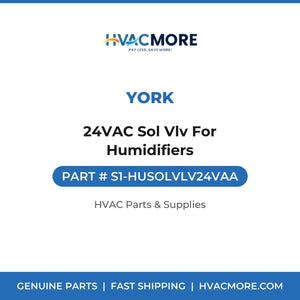 York 24VAC Sol Vlv For Humidifiers S1-HUSOLVLV24VAA