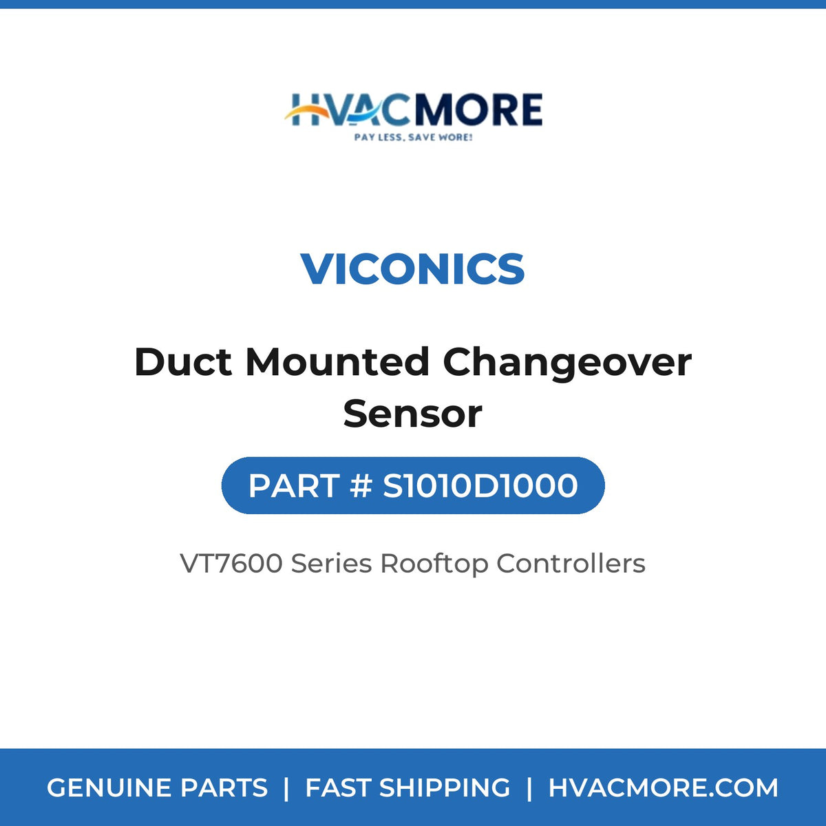 Viconics Duct Mounted Changeover Sensor S1010D1000