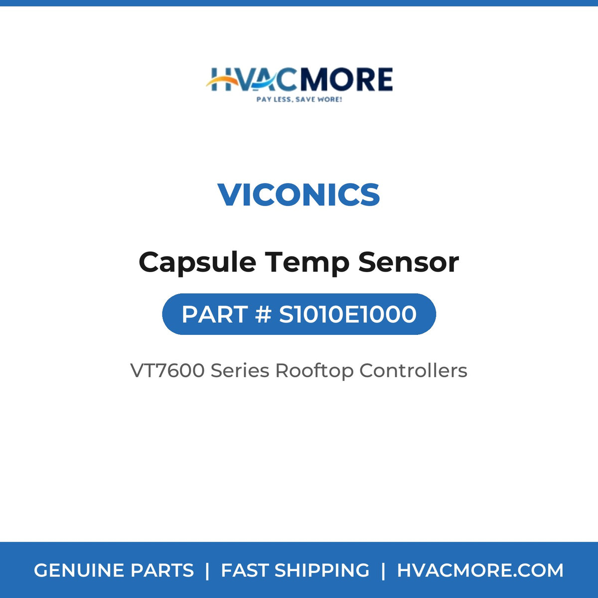 Viconics Capsule Temp Sensor S1010E1000