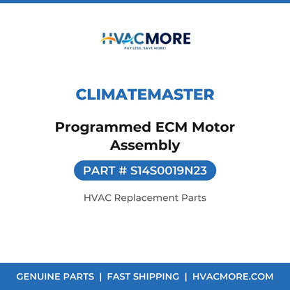 ClimateMaster Programmed ECM Motor Assembly S14S0019N23