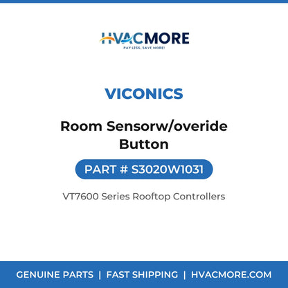 Viconics Room Sensorw/overide Button S3020W1031