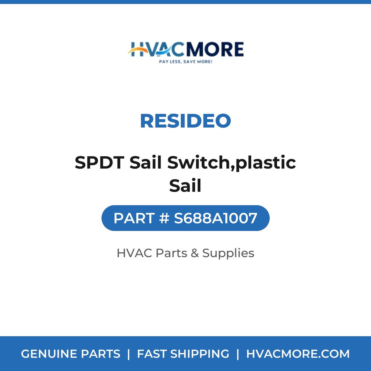 Resideo SPDT Sail Switch,plastic Sail S688A1007