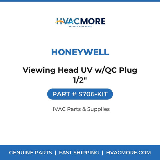 Honeywell Viewing Head UV w/QC Plug 1/2" S706-KIT