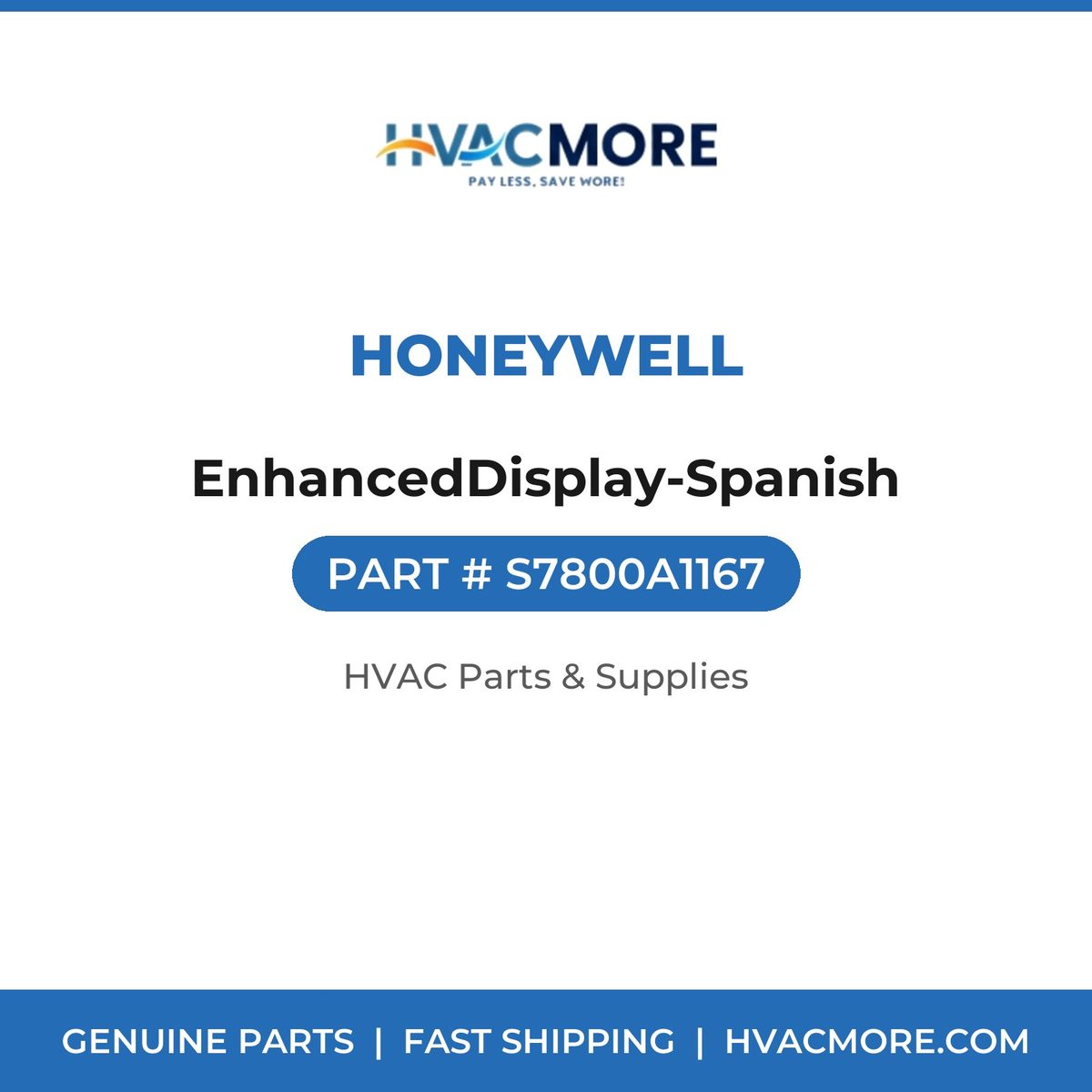 Honeywell EnhancedDisplay-Spanish S7800A1167