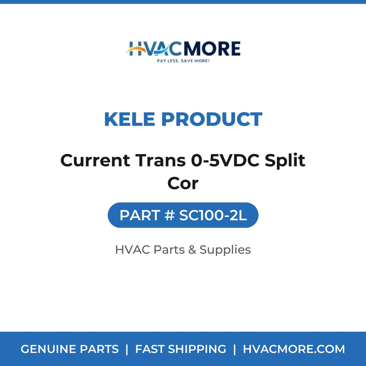 Kele Product Current Trans 0-5VDC Split Cor SC100-2L