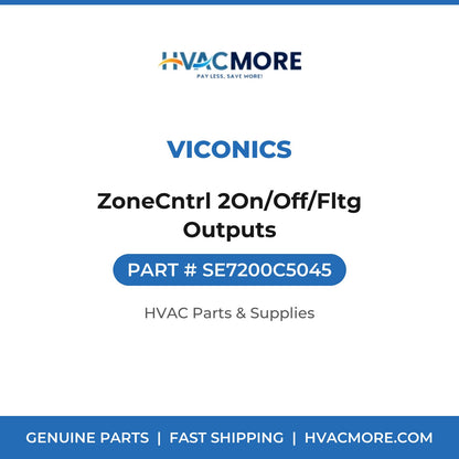 Viconics ZoneCntrl 2On/Off/Fltg Outputs SE7200C5045