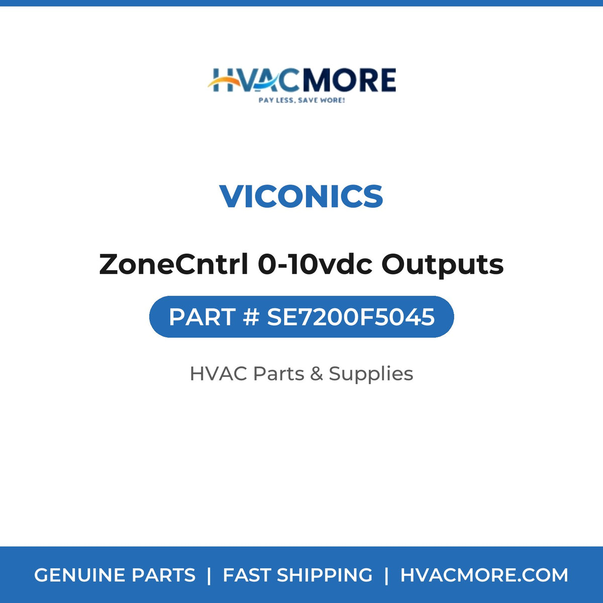 Viconics ZoneCntrl 0-10vdc Outputs SE7200F5045