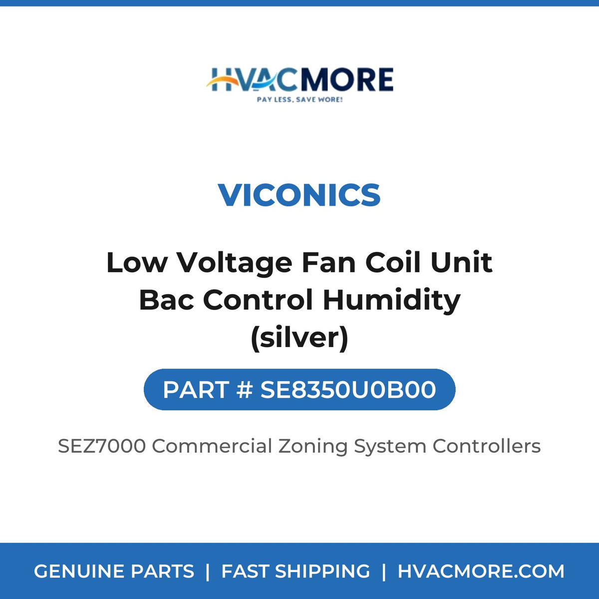 Viconics Low Voltage Fan Coil Unit Bac Control Humidity (silver) SE8350U0B00