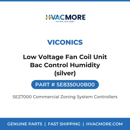 Viconics Low Voltage Fan Coil Unit Bac Control Humidity (silver) SE8350U0B00