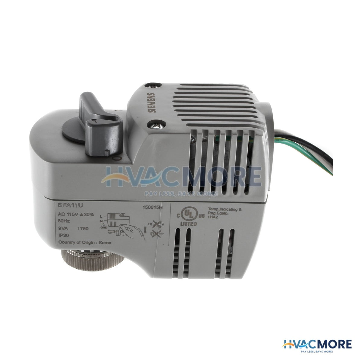 Siemens SFA Series 2-POSITION NC Electronic Valve Actuator (120 VAC) SFA11U