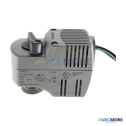 Siemens SFA Series 2-POSITION NC Electronic Valve Actuator (120 VAC) SFA11U