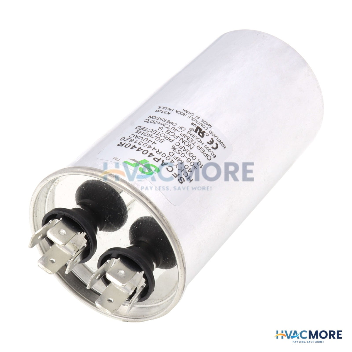 Trane Round Run Capacitor - 40 MFD, 370/440V SFCAP40440R
