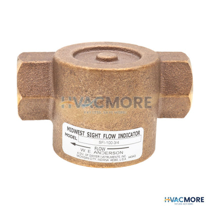 Dwyer 3/4" Midwest Bronze Sight Flow Indicator SFI-100-3/4