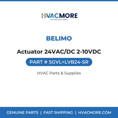 Belimo Actuator 24VAC/DC 2-10VDC SGVL+LVB24-SR