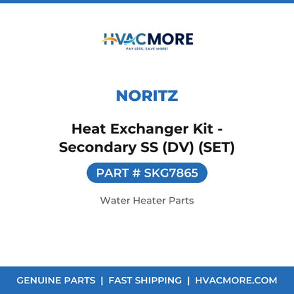 Noritz Heat Exchanger Kit - Secondary SS (DV) (SET) SKG7865