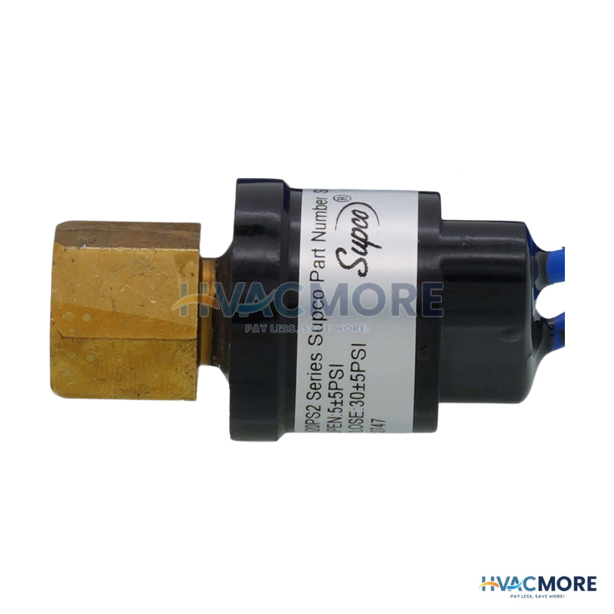 Supco Automatic Reset Low Pressure Switch (5 Open, 30 Close) SLP0530