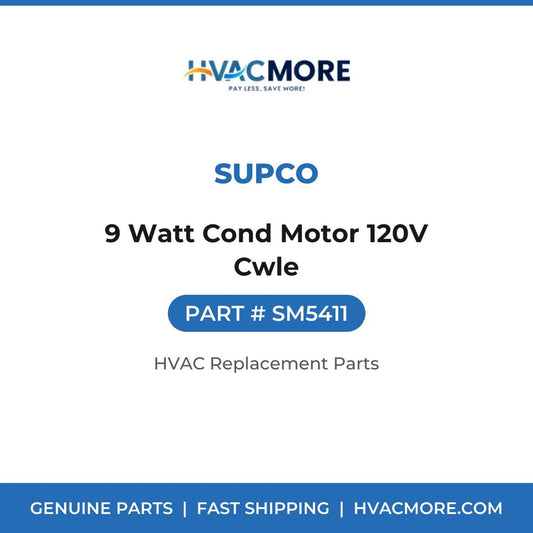 Supco 9 Watt Cond Motor 120V Cwle SM5411