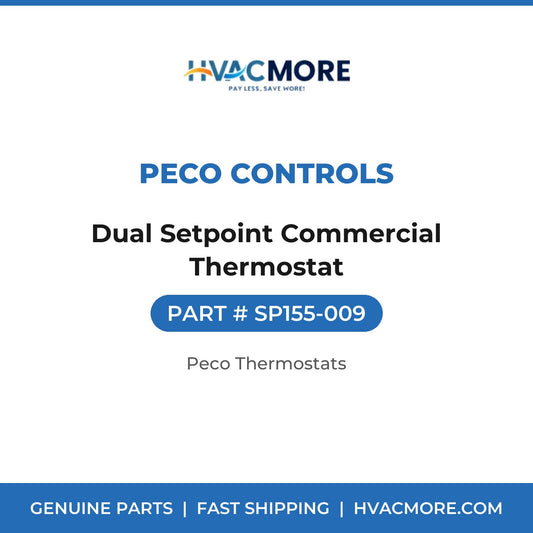 Peco Controls Dual Setpoint Commercial Thermostat SP155-009