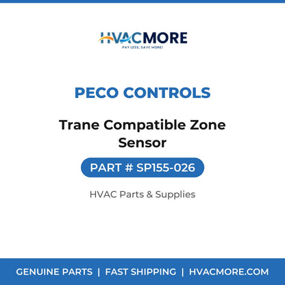 Peco Controls Trane Compatible Zone Sensor SP155-026