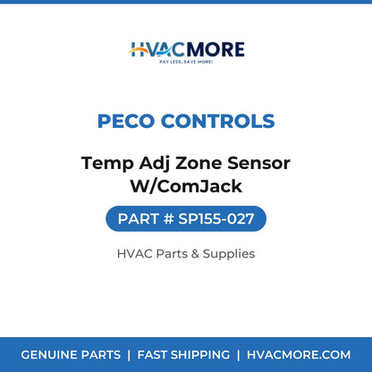 Peco Controls Temp Adj Zone Sensor W/ComJack SP155-027