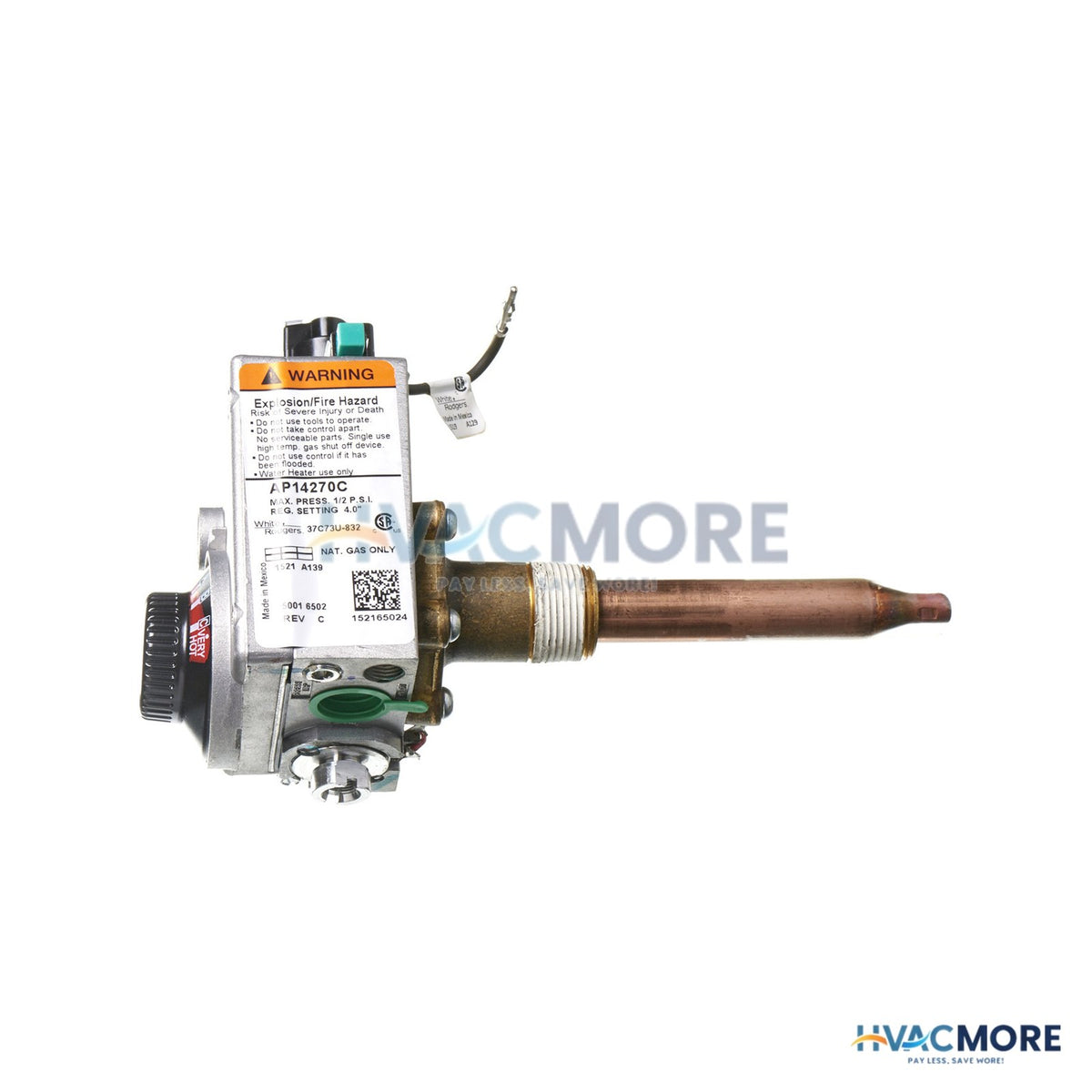 Rheem Gas Control (thermostat) - NG SP20828C