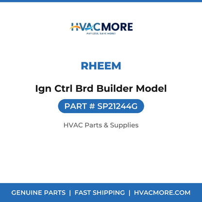 Rheem Ign Ctrl Brd Builder Model SP21244G