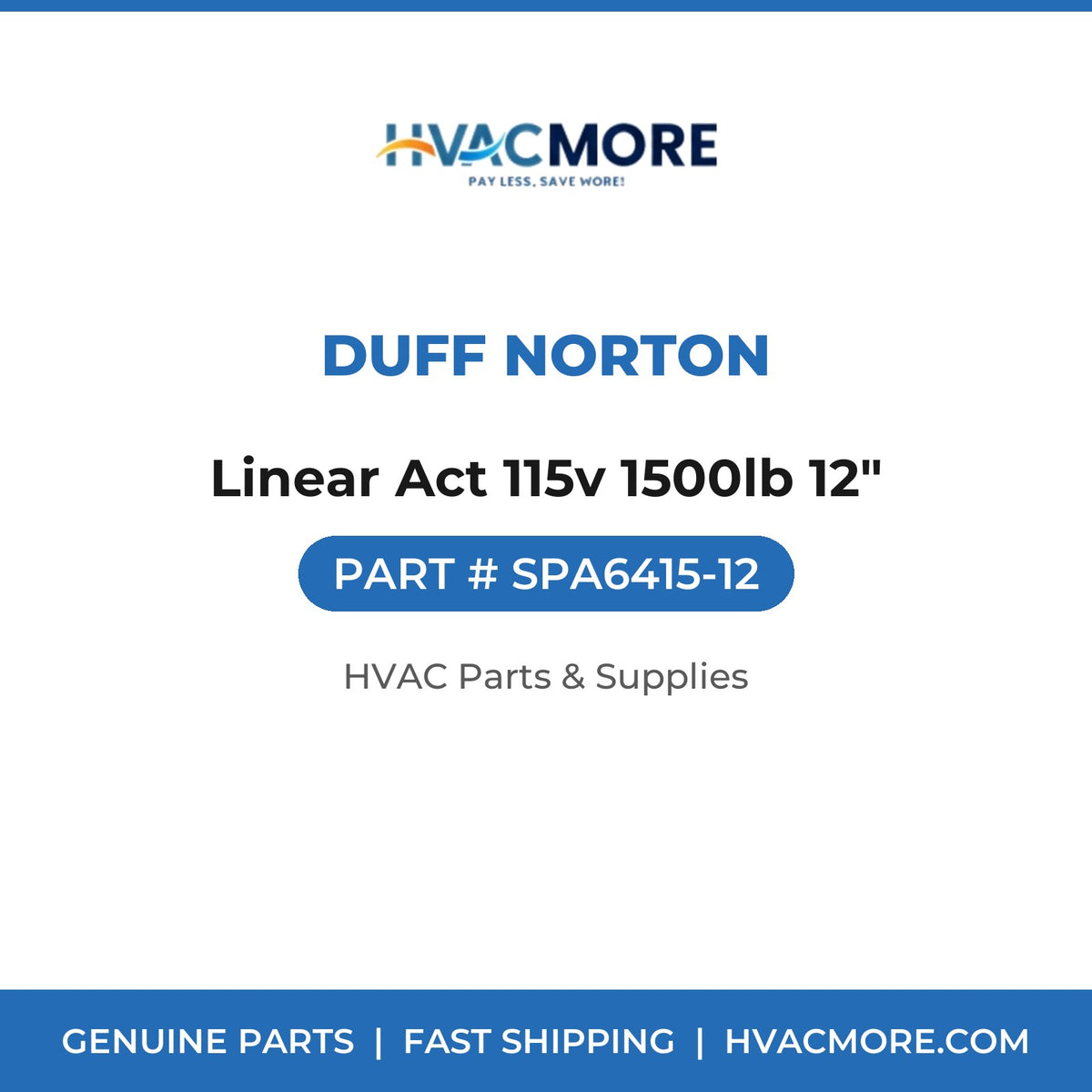 Duff Norton Linear Act 115v 1500lb 12" SPA6415-12