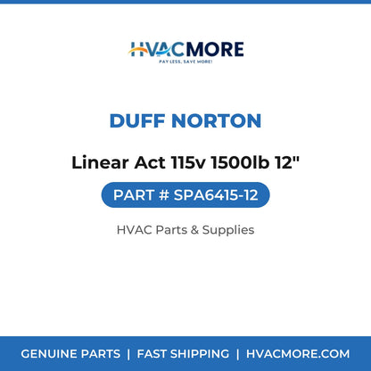 Duff Norton Linear Act 115v 1500lb 12" SPA6415-12