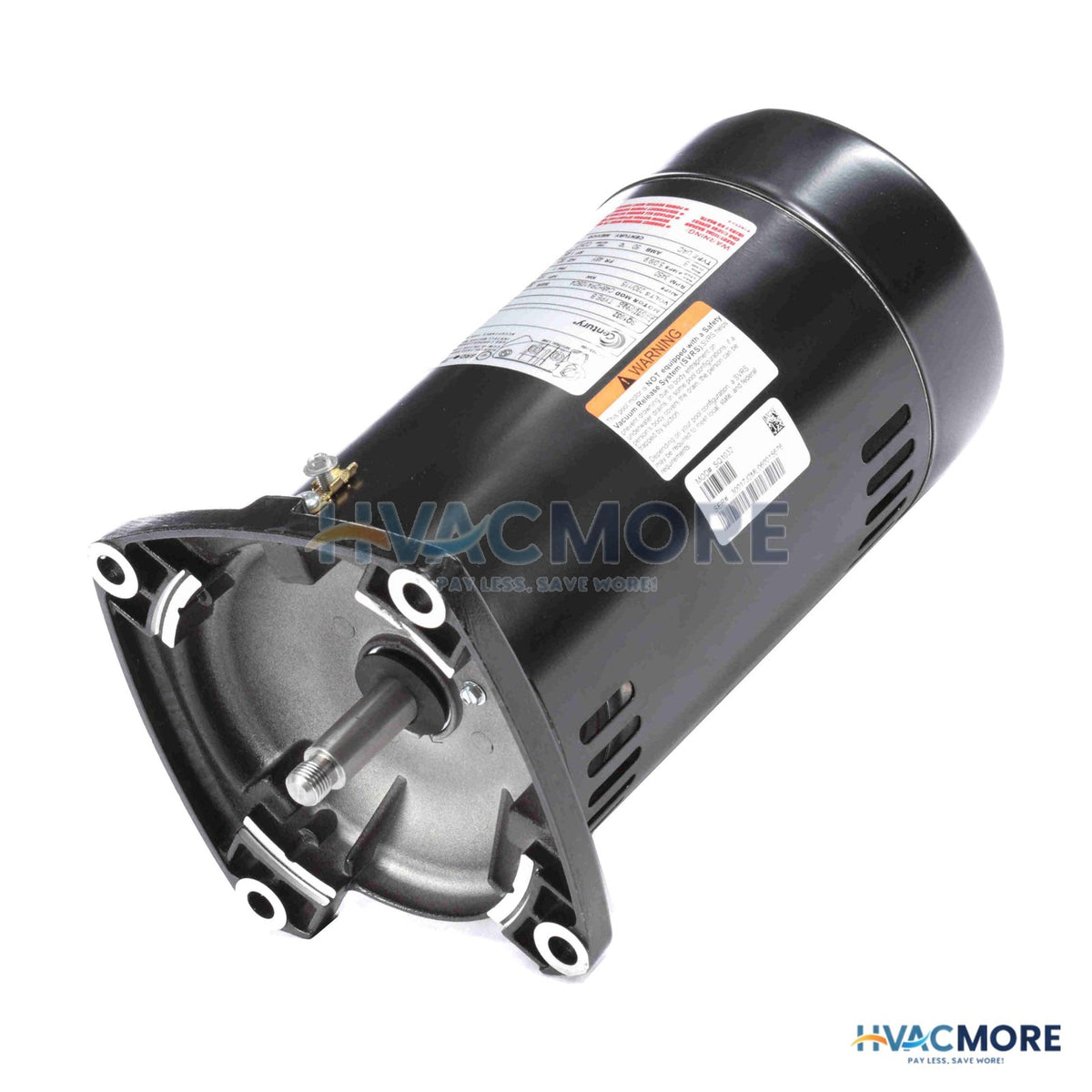 Century 1/3 HP 115/230V Square Flange Pool Filter Motor, 1 PH, 3450 RPM, 48Y Frame, ODP SQ1032