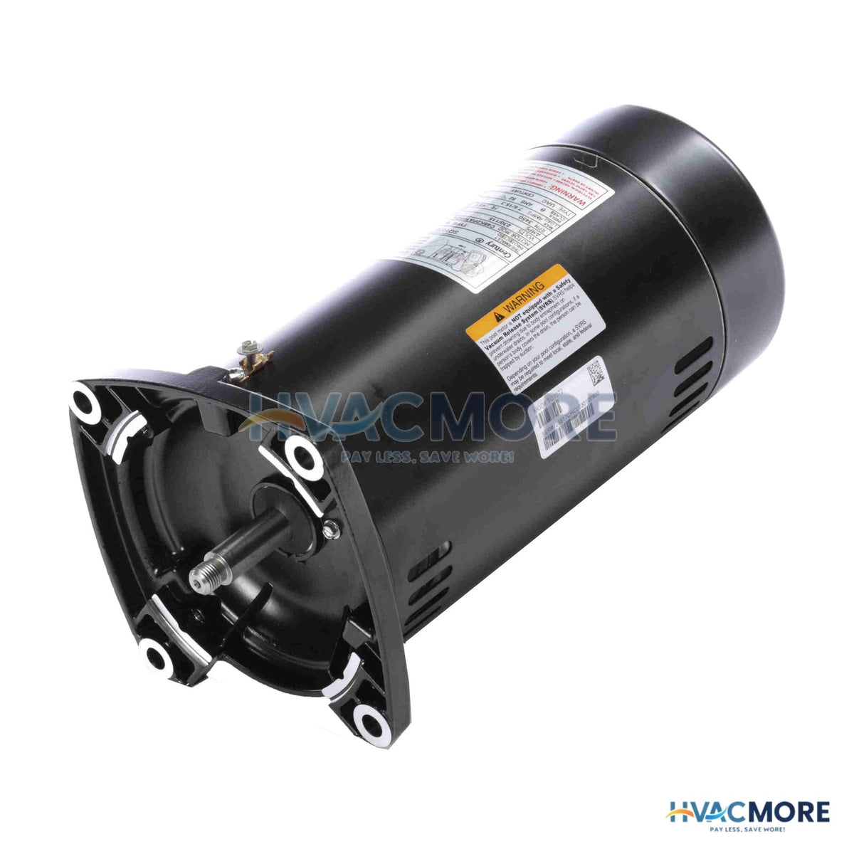 Century 3/4 HP 115/230V Square Flange Pool Filter Motor, 1 PH, 3450 RPM 48Y Frame, ODP SQ1072