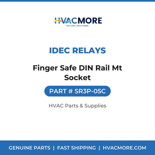 IDEC Relays Finger Safe DIN Rail Mt Socket SR3P-05C
