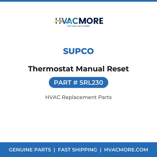 Supco Thermostat Manual Reset SRL230