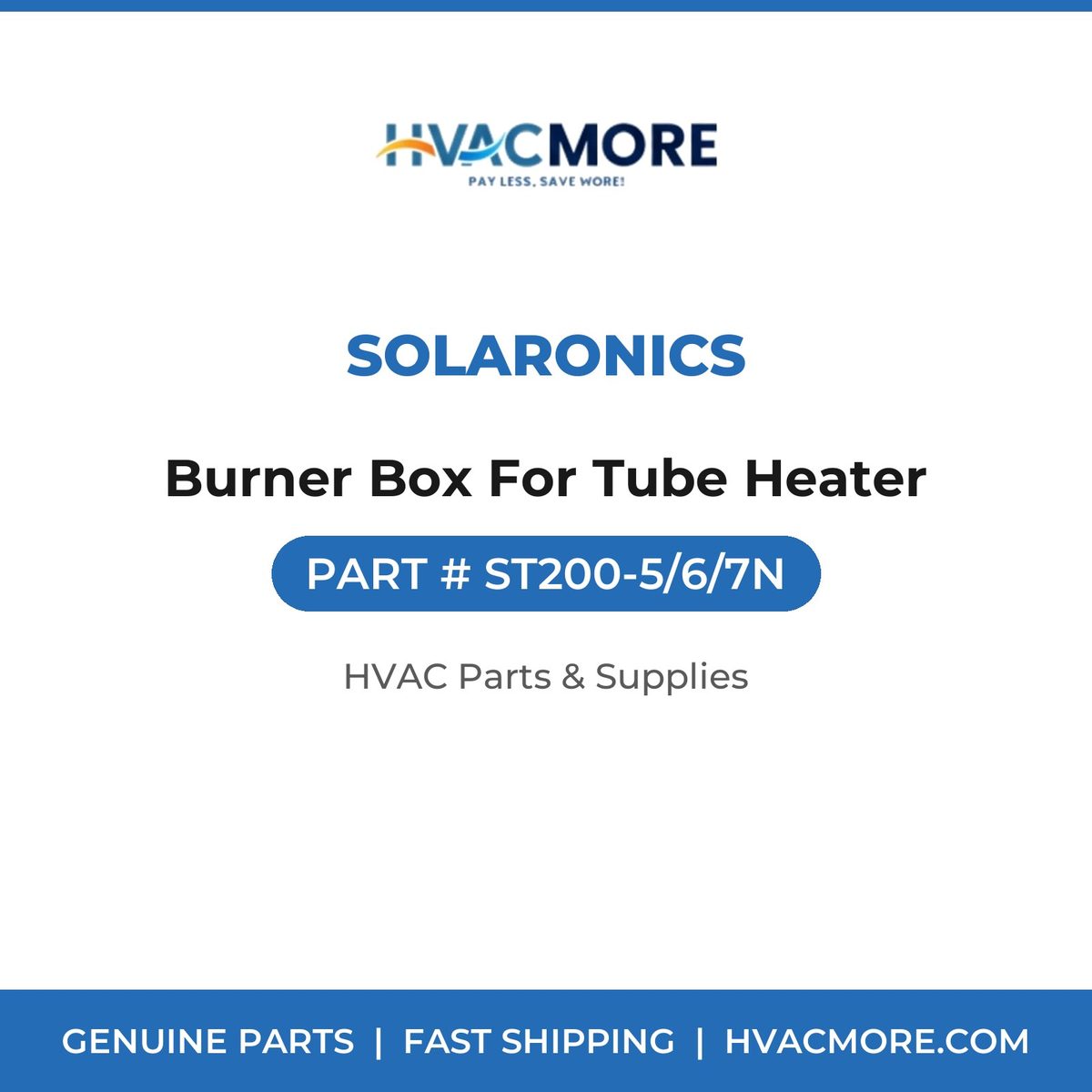 Solaronics Burner Box For Tube Heater ST200-5/6/7N