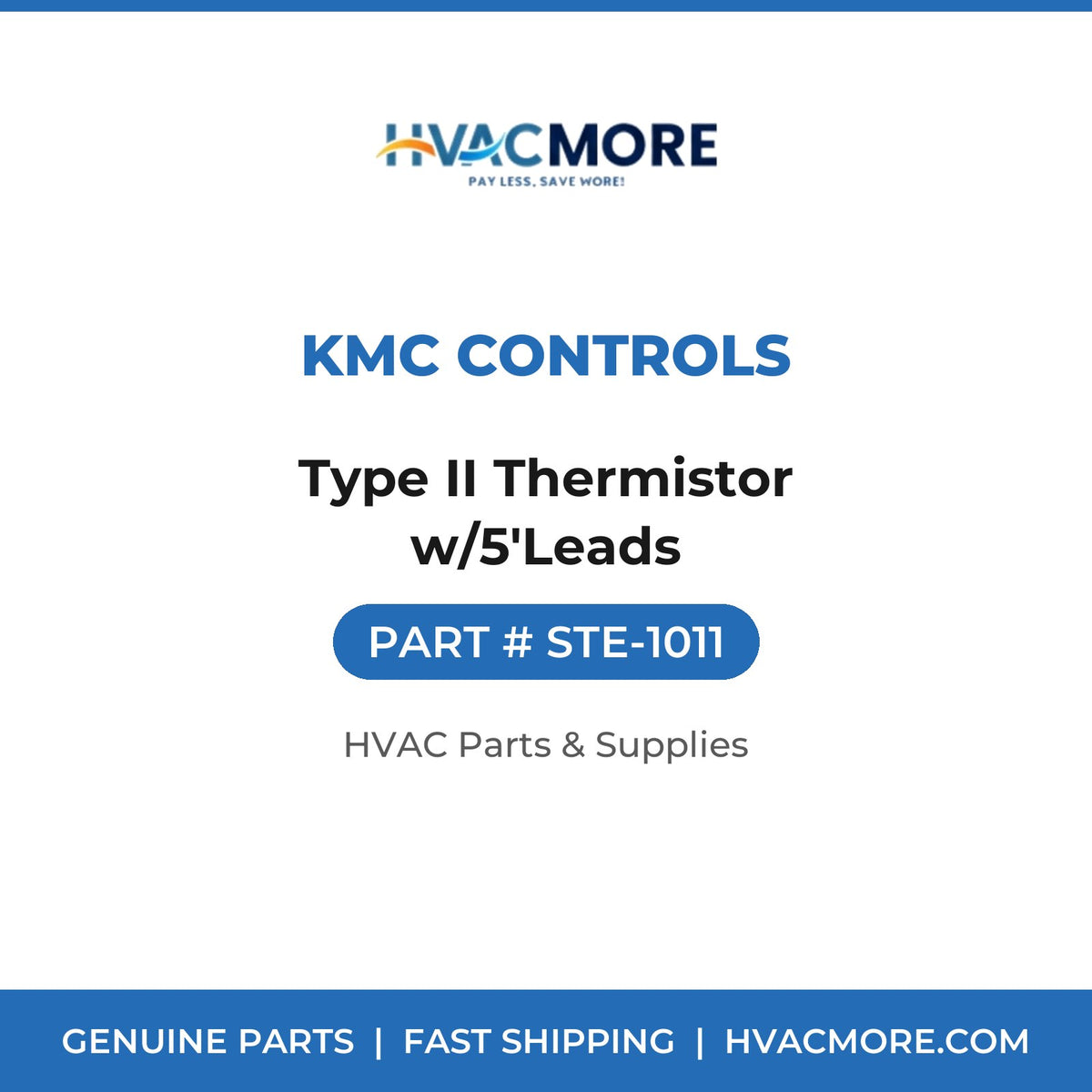 KMC Controls Type II Thermistor w/5'Leads STE-1011