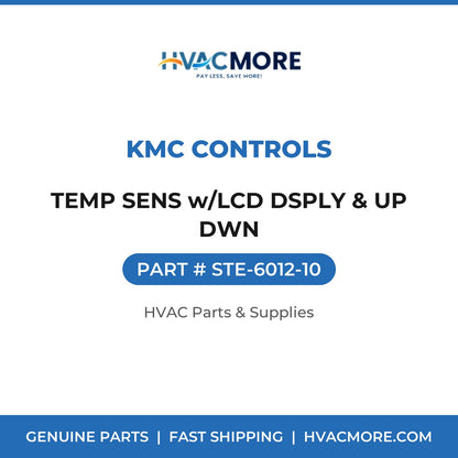 KMC Controls TEMP SENS w/LCD DSPLY & UP DWN STE-6012-10