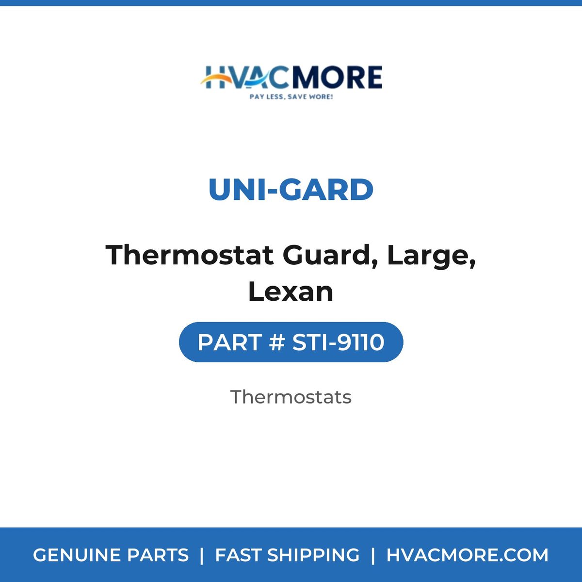 Uni-Gard Thermostat Guard, Large, Lexan STI-9110