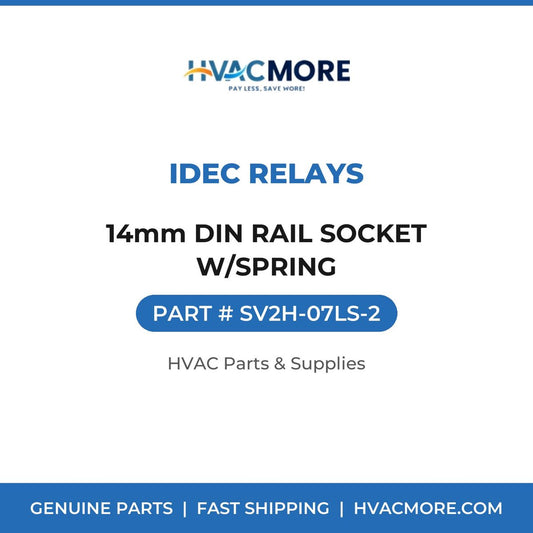 IDEC Relays 14mm DIN RAIL SOCKET W/SPRING SV2H-07LS-2